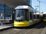Berlin fast line M8 with low-floor articulated tram 8004 at Hauptbahnhof (2019)