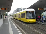 Berlin fast line M8 with low-floor articulated tram 8009 at Hauptbahnhof (2023)