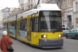 Berlin tram line 12 with low-floor articulated tram 1068 at S Oranienburger Straße (2010)