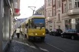 Berlin tram line 60 with articulated tram 6137 near Freiheit (2012)