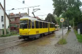 Berlin tram line 61 with articulated tram 6143 at Köpenick / Hirtestr. (2013)