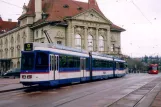 Berne regional line 6 with articulated tram 84 at Zytglogge (2006)