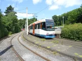 Bielefeld tram line 1 with articulated tram 588 at Senne (2022)