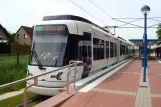 Bielefeld tram line 2 with articulated tram 5005 "Senne I" at Alterhagen (2016)