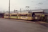 Bielefeld tram line 2 with articulated tram 804 at Sieker (1981)