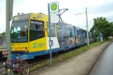 Bielefeld tram line 3 with articulated tram 575 at Babenhausen Süd (2012)