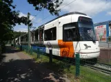 Bielefeld tram line 4 with articulated tram 5008 "Amt Dornberg" at Lohmannshof (2022)