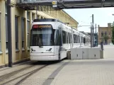 Bielefeld tram line 4 with articulated tram 5009 at Dürkopp Tor 6 (2020)