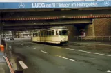 Bochum tram line 306 with articulated tram 263 on Wittener Straße (1988)