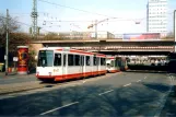 Bochum tram line 306 with articulated tram 325 at Hauptbahnhof Buddenberg platz (2004)
