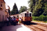Bolzano regional line 160 with railcar 105 at Klobenstein/Collalbo (1991)