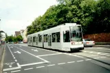 Bonn tram line 61 with low-floor articulated tram 9457 on Kölnsstraße (2002)