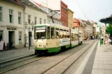 Brandenburg an der Havel extra line 2 with articulated tram 184 at Hauptstraße (2001)