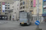Bratislava tram line 11 with railcar 7936 on Námestie SNP (2008)