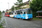Braunschweig articulated tram 7551 at the depot Helmstedter Straße (2008)