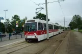 Braunschweig tram line 1 with articulated tram 8159 at Schmalbachstraße (2010)