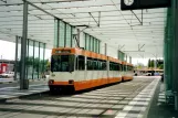 Braunschweig tram line 2 with articulated tram 8154 at Hauptbahnhof (2003)