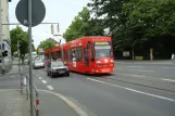 Braunschweig tram line 2 with low-floor articulated tram 0759 on Hamburger Straße (2010)
