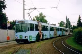 Braunschweig tram line 3 with articulated tram 8160 at Volkmarode Grenzweg (2006)