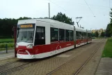 Braunschweig tram line 3 with low-floor articulated tram 0754 at Weststadt Weserstraße (2010)