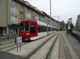 Braunschweig tram line 3 with low-floor articulated tram 0756 at Hagenmarkt (2018)