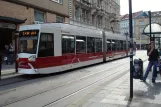 Braunschweig tram line 3 with low-floor articulated tram 0757 "Gliesmarode" at Friedrich-Wilhelm-Straße (2008)