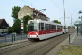 Braunschweig tram line 5 with articulated tram 8158 at Luisenstraße (2008)