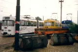 Bremen articulated tram 3503 at the depot BSAG - Zentrum (2002)