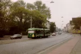Bremen extra line 5 with articulated tram 431 on Leibnizplatz (1989)
