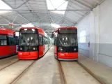 Bremen low-floor articulated tram 3005 inside Sebaldsbrück (2019)