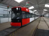 Bremen low-floor articulated tram 3049 inside the depot Sebaldsbrück (2019)