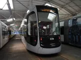 Bremen low-floor articulated tram 3236 inside Sebaldsbrück (2021)