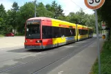 Bremen tram line 1 with low-floor articulated tram 3111 at Kurt-Huber Straße (2013)