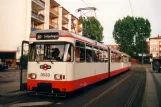 Bremen tram line 10 with articulated tram 3533 at Doventorsteinweg (2002)