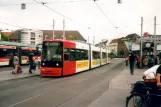 Bremen tram line 10 with low-floor articulated tram 3008 at Hauptbahnhof (2007)