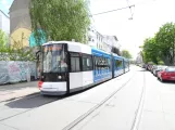 Bremen tram line 10 with low-floor articulated tram 3015 at Humboldtstraße (2019)