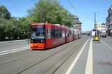 Bremen tram line 10 with low-floor articulated tram 3024 at Doventorsteinweg (2011)