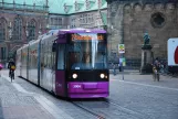 Bremen tram line 2 with low-floor articulated tram 3004 on Am Markt (2014)