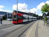 Bremen tram line 2 with low-floor articulated tram 3076 at Schloßparkstraße (2019)