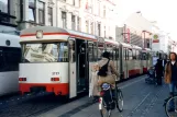 Bremen tram line 2 with sidecar 3733 at Brunnenstraße (2003)