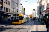 Bremen tram line 3 with low-floor articulated tram 3016 at Brunnenstraße (2003)