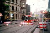 Bremen tram line 3 with low-floor articulated tram 3020 on Am Dom (2002)