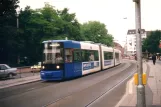 Bremen tram line 3 with low-floor articulated tram 3025 at Herdentor (2002)