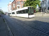Bremen tram line 3 with low-floor articulated tram 3069 at Ulrichsplatz (2021)