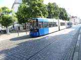 Bremen tram line 3 with low-floor articulated tram 3069 on Ulrichsplatz (2021)