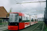 Bremen tram line 4 with low-floor articulated tram 3057 at Arsten (2005)