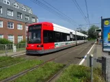 Bremen tram line 6 with low-floor articulated tram 3119 at Berufsbildungswerk (2021)