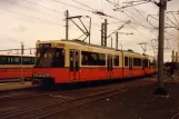 Brussels De Kusttram with articulated tram 6113 near Oostende Station (1982)