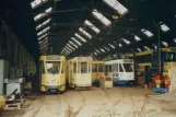 Brussels railcar 5016 inside the depot Woluwe / Tervurenlaan (2002)