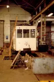 Brussels railcar AR.89 inside the depot Jumet (1981)
